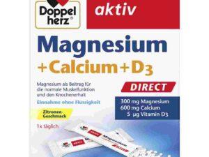 DOPPELHERZ Magnesium + Calcium + D3 . 20 Port