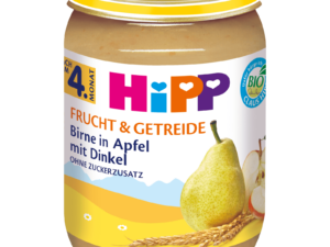 HIPP 4745-01 BIRNE/APFEL+DINKEL 5M 190G GL