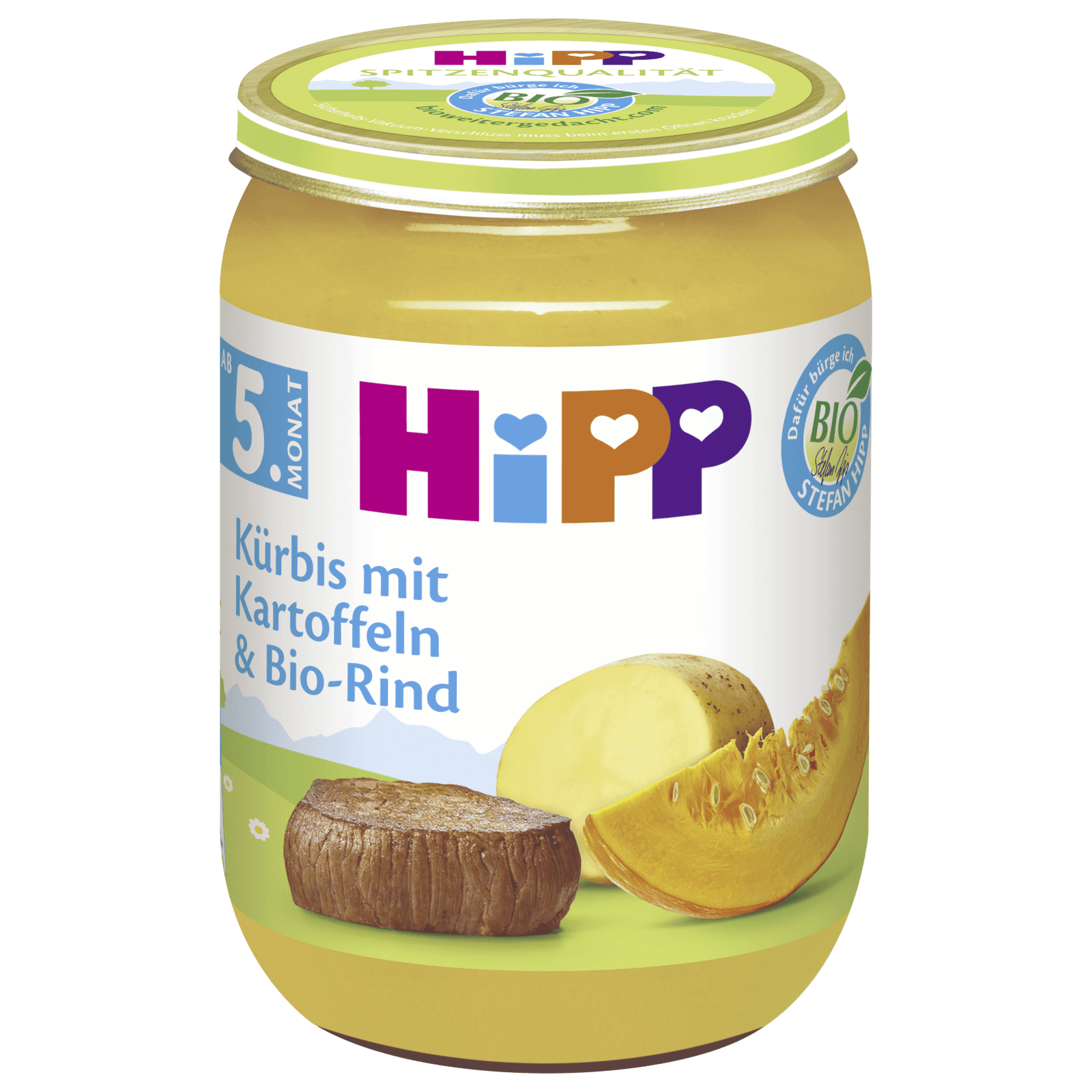 HIPP 6270-01 KUERBIS/KARTOF/RIND 5M 190G GL