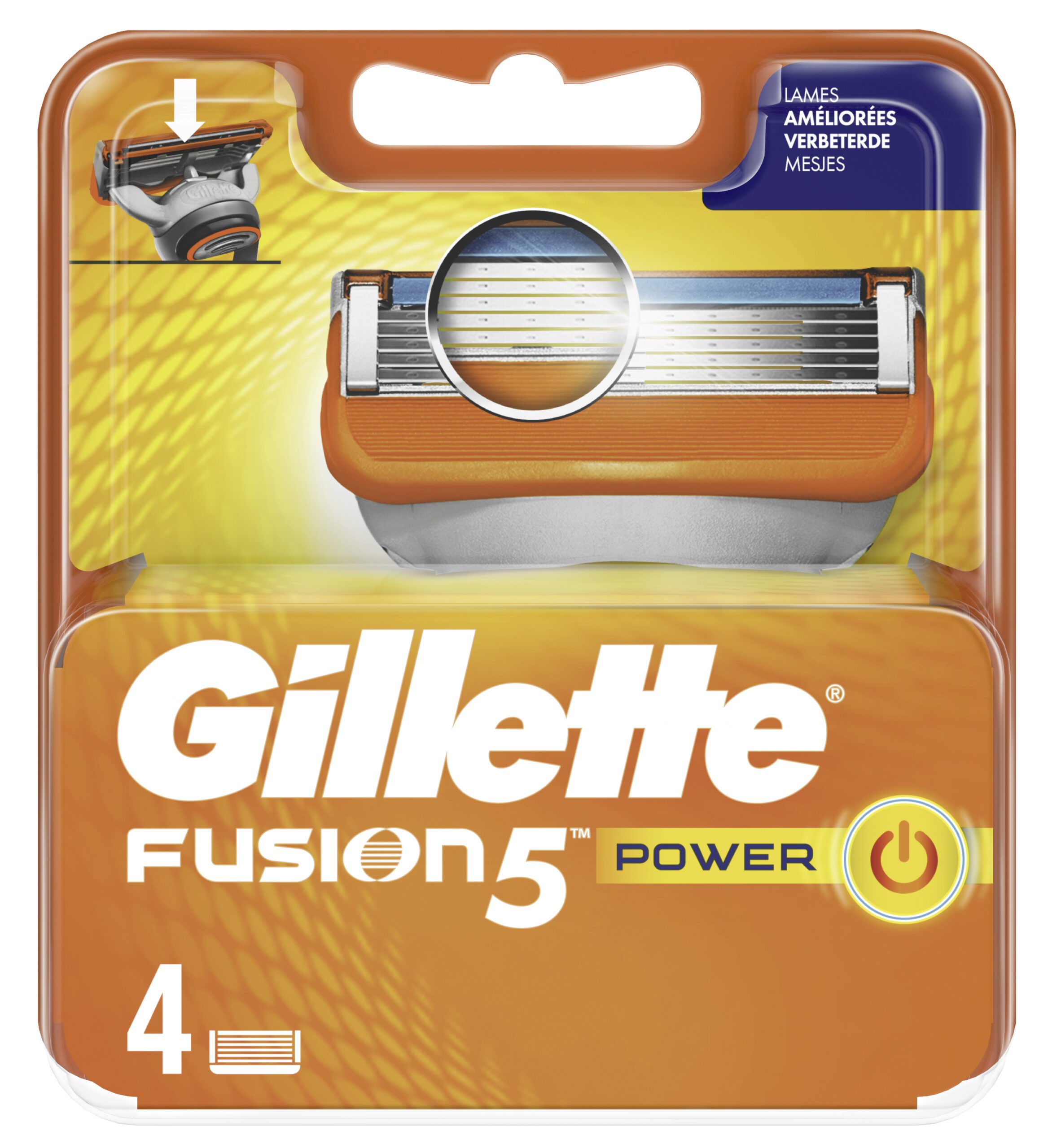 GILLETTE FUSION POWER KLINGEN 4ST PK